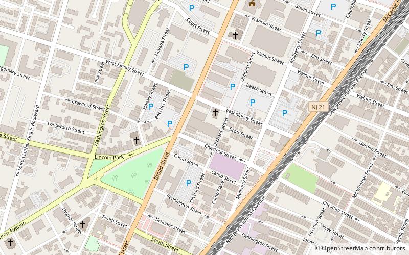 Newark Symphony Hall location map