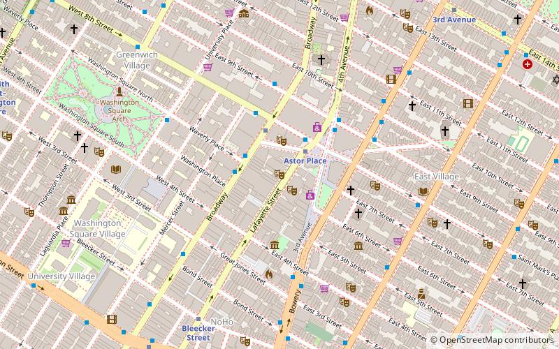 Astor Place Theatre location map