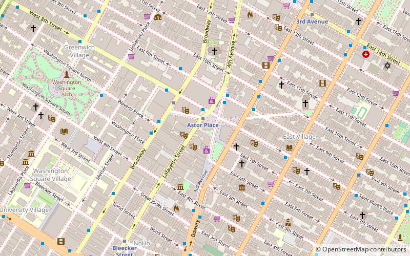 Astor Place Tower location map