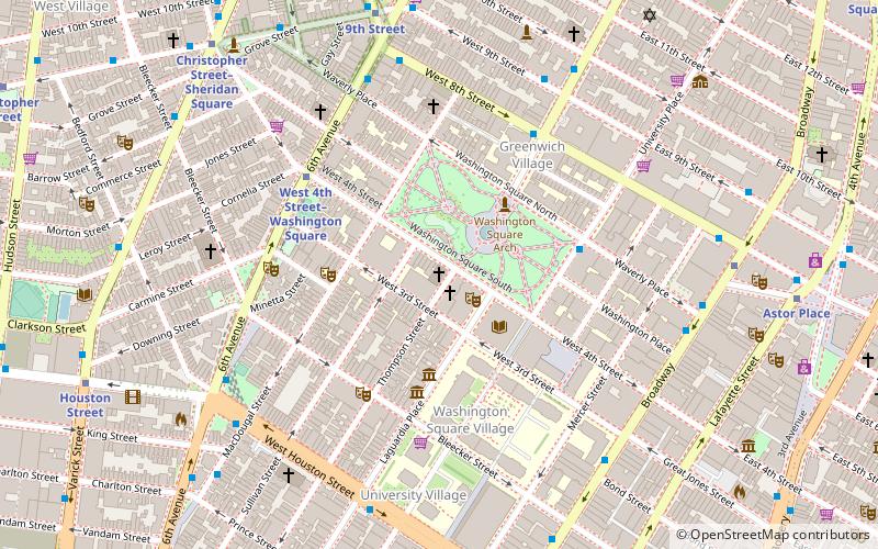 Judson Memorial Church location map