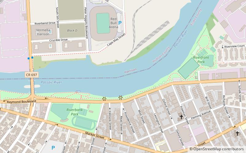 Newark Riverfront Park location map