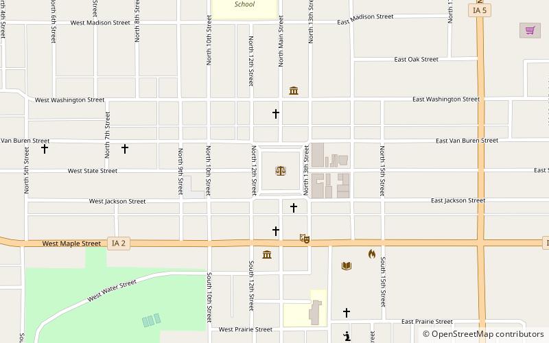 Appanoose County Courthouse location map