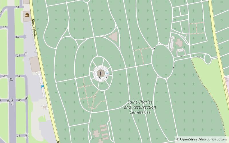 Saint Charles Cemetery location map