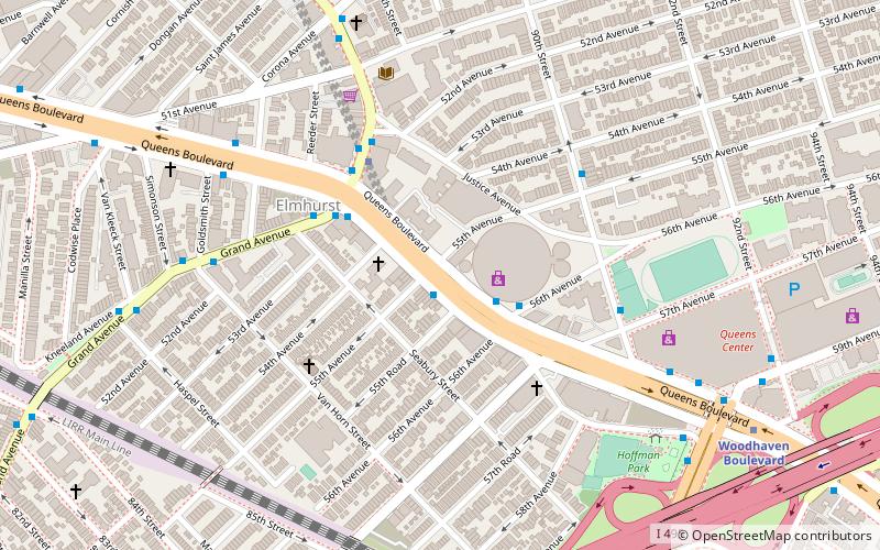 Queens Boulevard location map