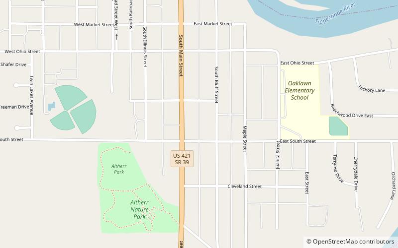 South Grade School Building location map