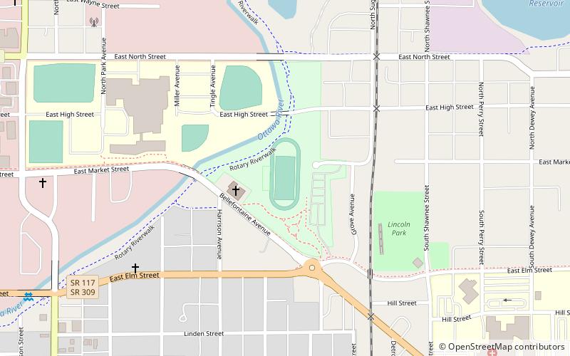 Lima Stadium location map