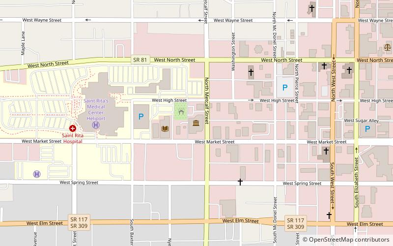 Allen County Museum location map