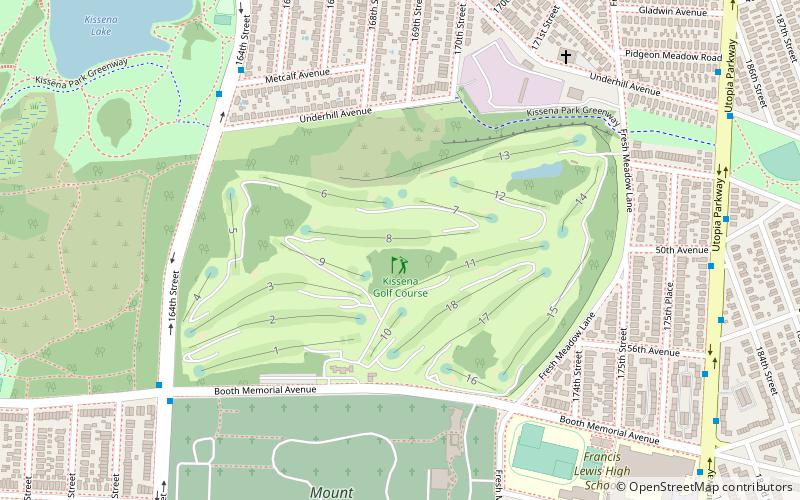 Kissena Golf Course location map