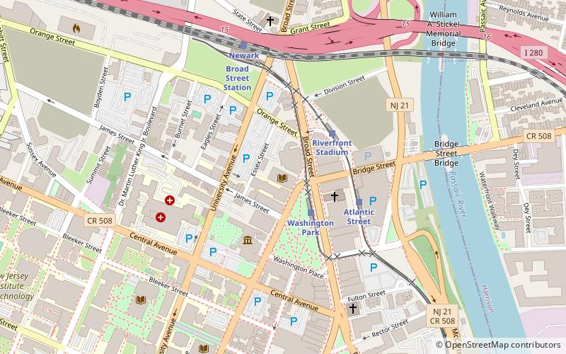 Newark Public Library location map