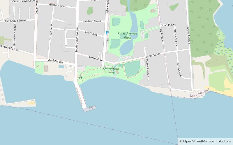 Shorefront Park location map