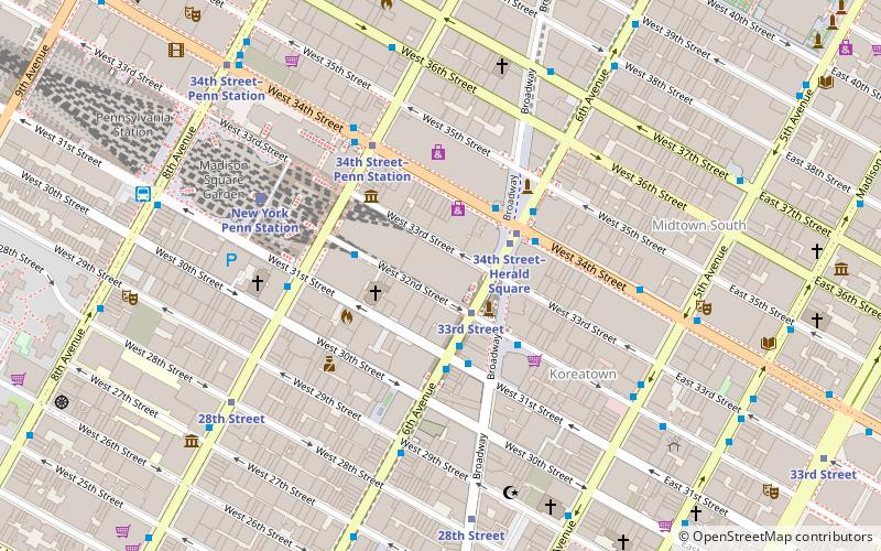 Manhattan Mall location map