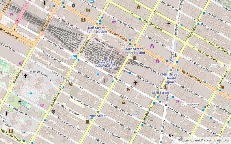 One Penn Plaza location map