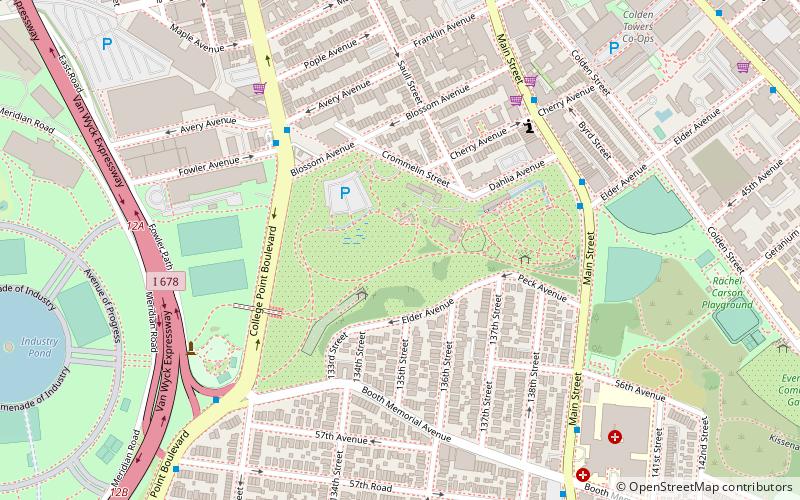 Queens Botanical Garden location map