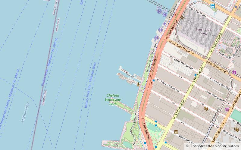 North River Pier 66 location map