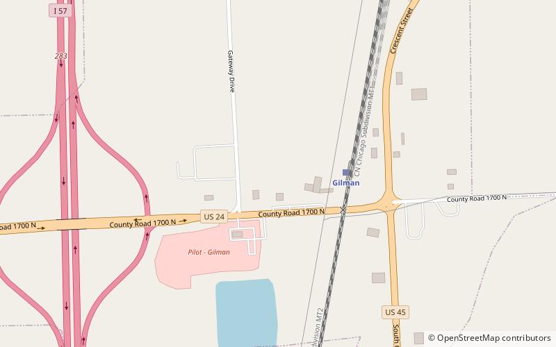 Gilman location map