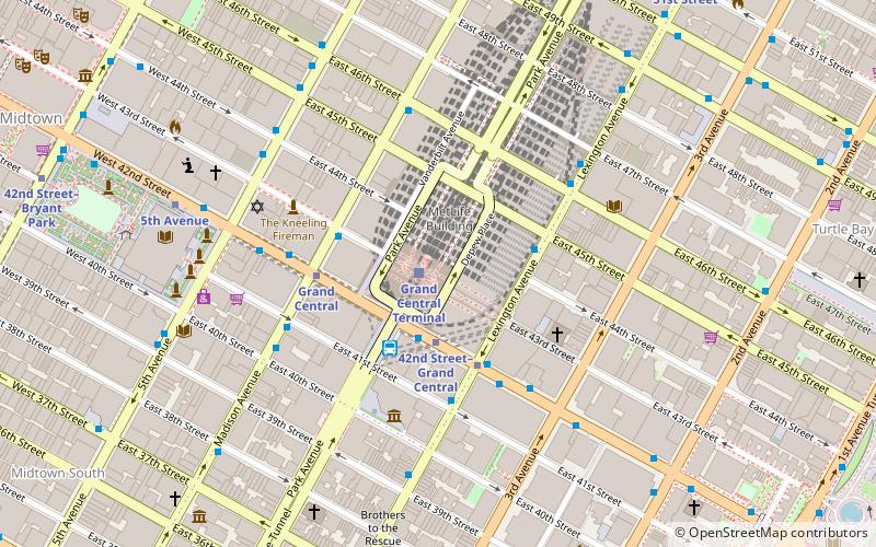 Grand Central Art Galleries location map