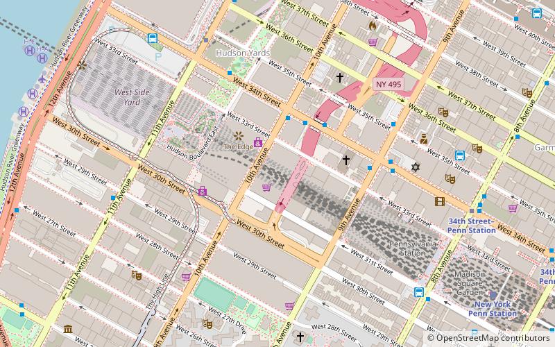 Manhattan West location map
