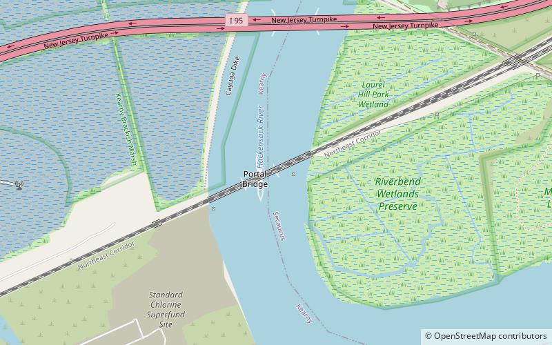 Portal Bridge location map