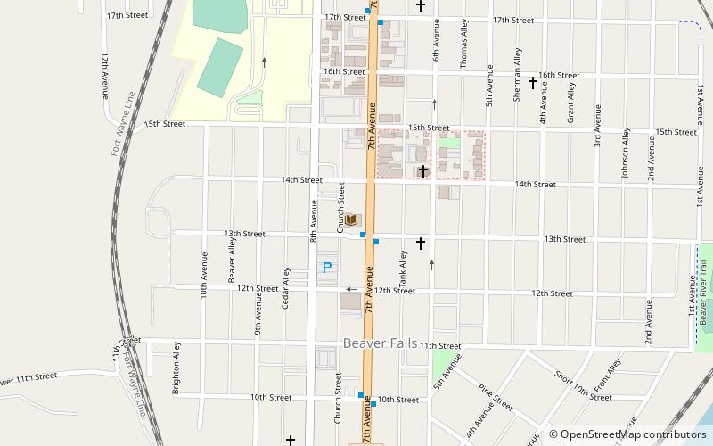 Carnegie Free Library of Beaver Falls location map