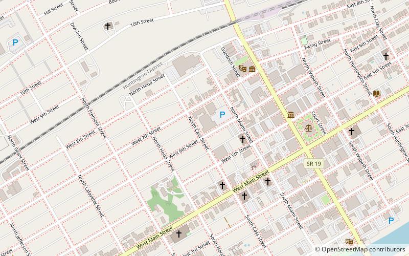 Peru High School Historic District location map