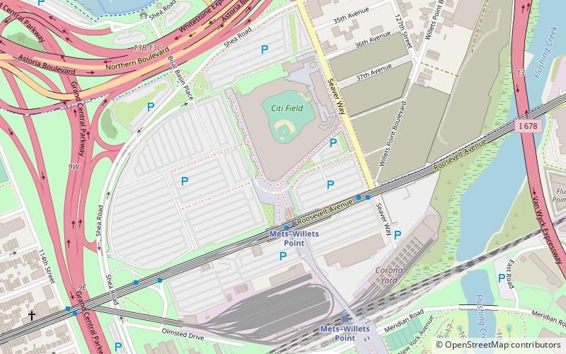 New York Mets Hall of Fame location map
