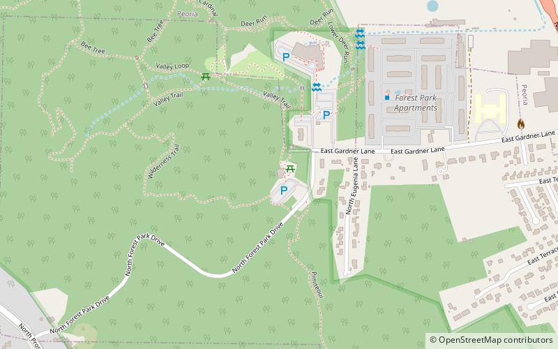 forest park nature center peoria location map