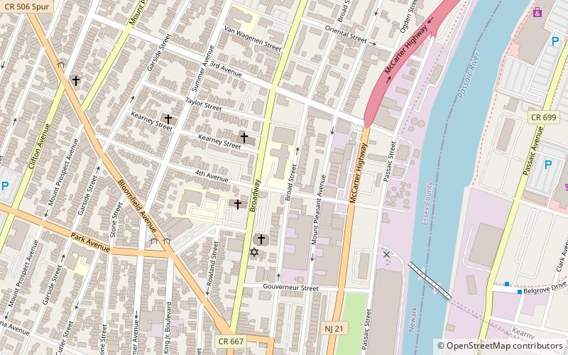 Lower Broadway location map