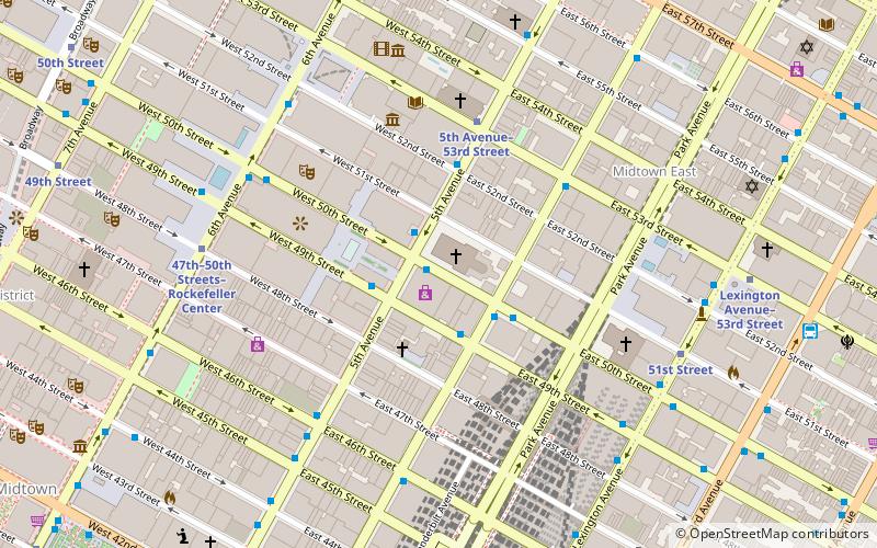 50th Street location map