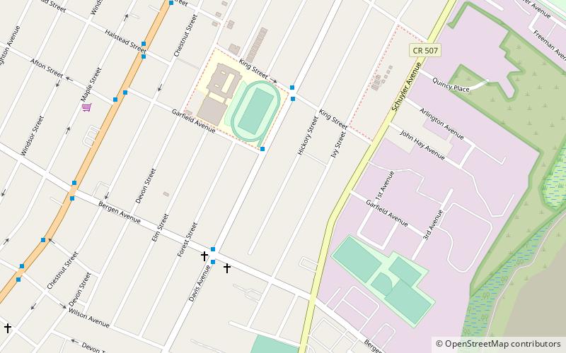 West Hudson location map