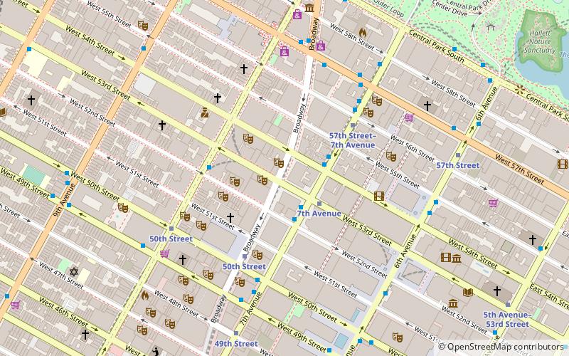 53rd Street location map