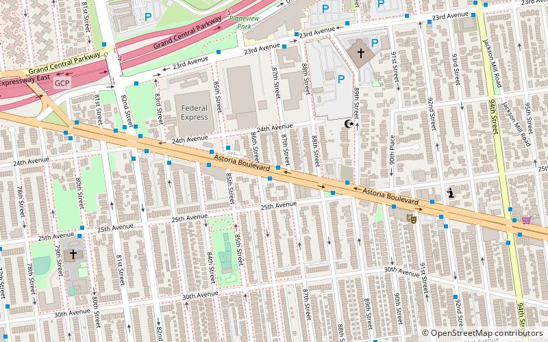 Astoria Boulevard location map