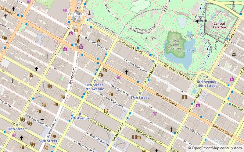 57e Rue location map