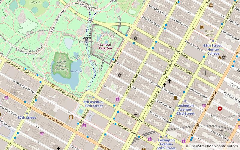Fifth Avenue Synagogue location map