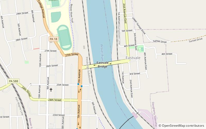 Eastvale Bridge location map