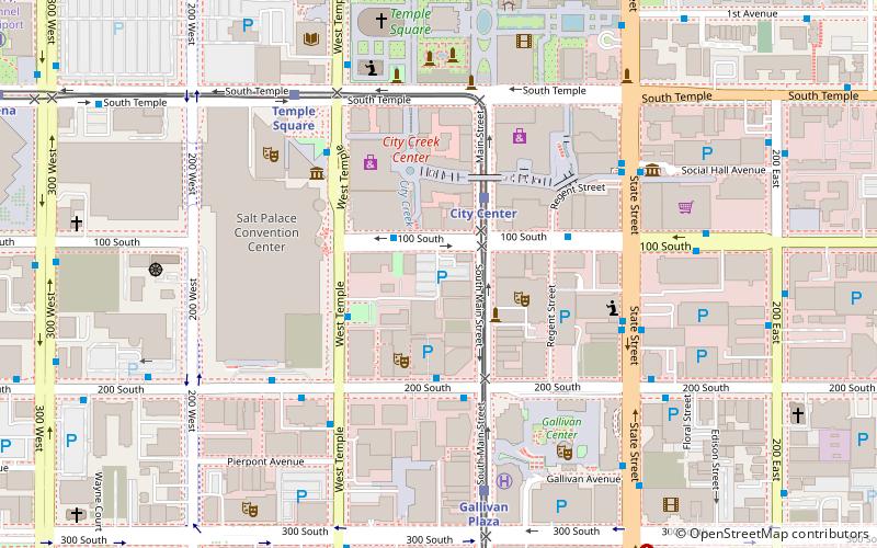 Downtown Salt Lake City location map