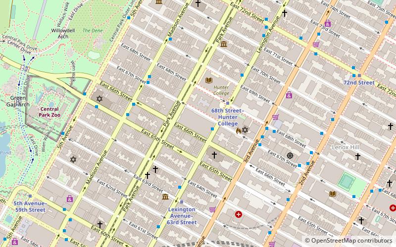 park avenue armory new york location map