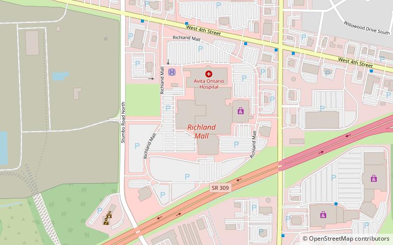 richland mall ontario location map