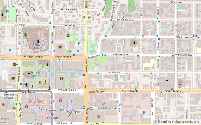 Monumento a Brigham Young location map