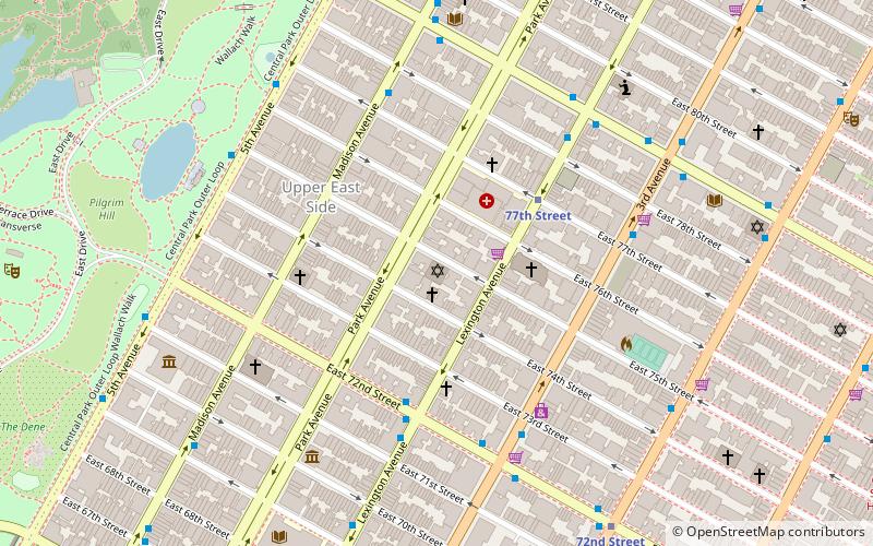 Temple Israel of the City of New York location map