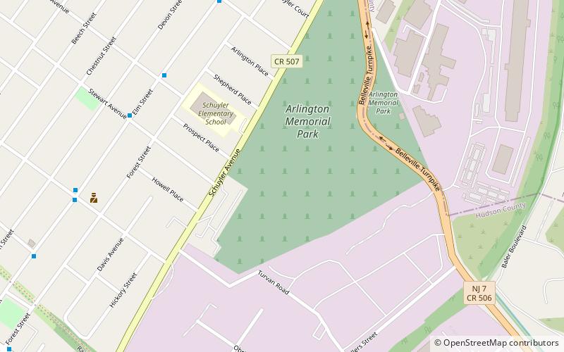 north arlington jewish cemetery location map
