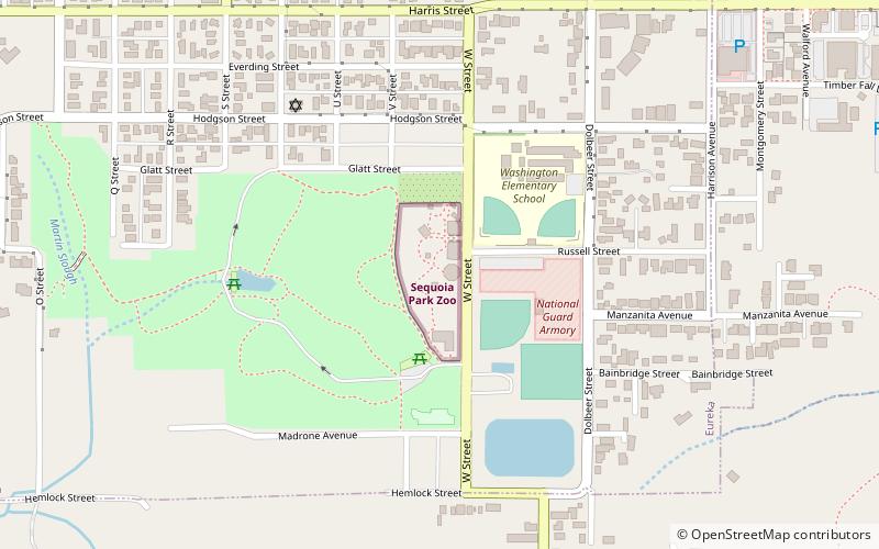 Sequoia Park Zoo location map