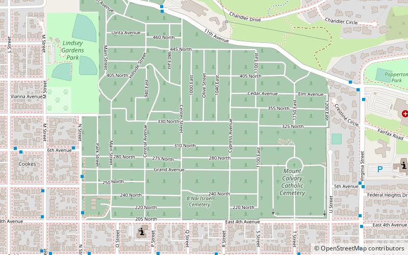 Matthew Stanford Robison Memorial location map