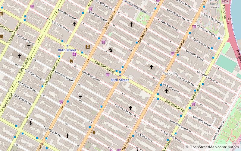 86th Street location map
