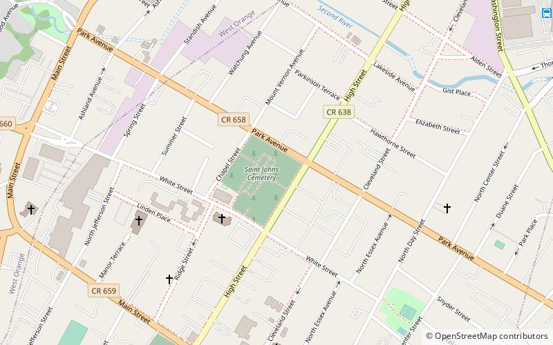 St. Johns Catholic Cemetery location map