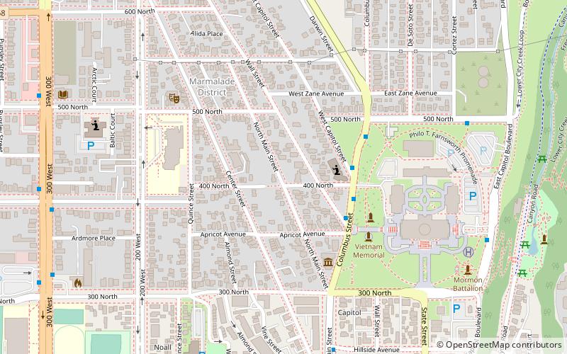 Capitol Hill Historic District location map