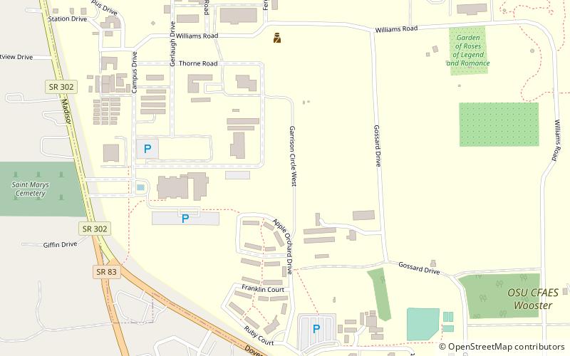 Secrest Arboretum location map