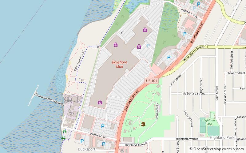 Bayshore Mall location map