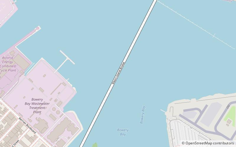 Rikers Island Bridge location map