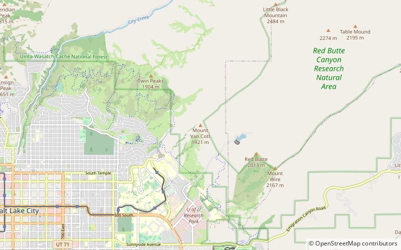 Mount Van Cott location map