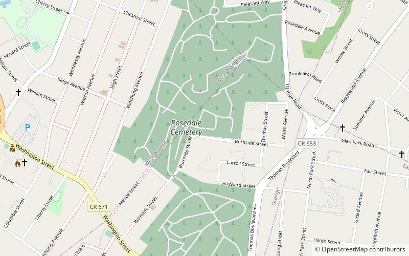 Rosedale Cemetery location map